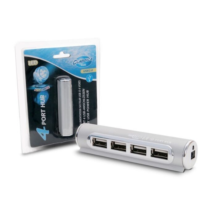 Classica Aqua-Brite 4 Way USB Hub