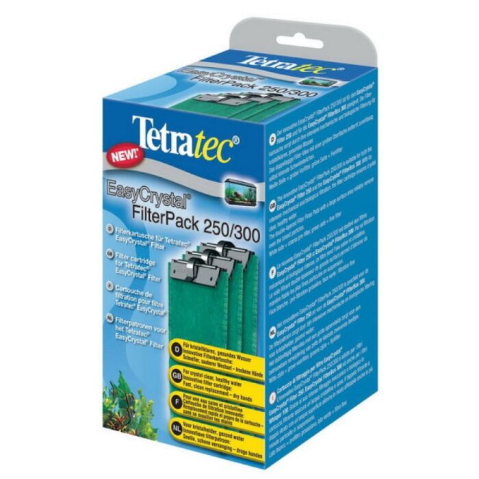 TetraTec EasyCrystal Aquarium Filter 3 Pack with Carbon